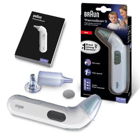 Thermomètre Auriculaire Braun Thermoscan IRT 2020 - Occasion, Fonctionne Parfaitement