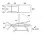 Table électrique multifonctionnelle avec accoud. Ecopostural C3529M47