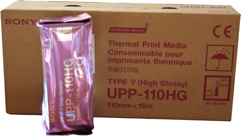 Rouleaux de papier thermique UPP-110HG (x 10) Sony