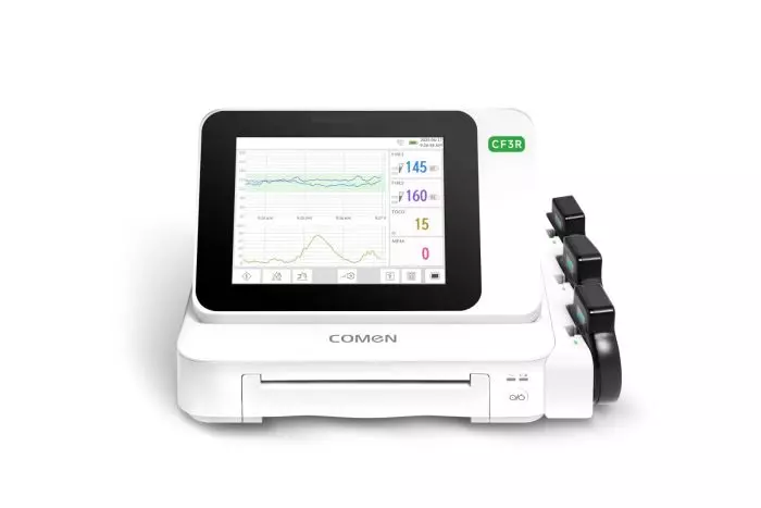 Cardiotocographe / Moniteur foetal gémellaire Comen CF3R + VCT