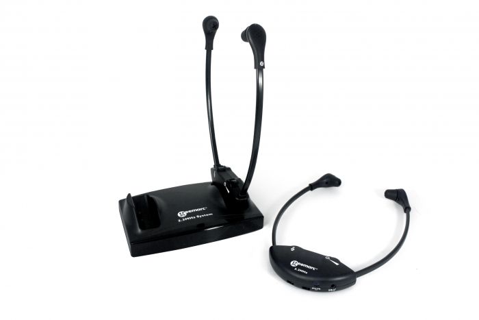 Casque TV Bell Howell Infrarouge Ultra Léger 50117 – Filaire 3.5mm – Argent Et Noir