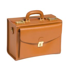 Malette Vintage En Cuir Smythson De Londres - Dimensions 41x31x7.5 Cm - Occasion