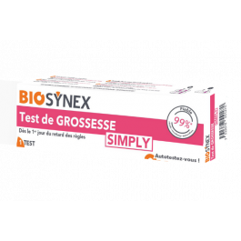 Test de grossesse fiable et rapide Simply BIOSYNEX au meilleur prix