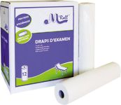 Draps d'examen ouate lisse extra-douce M'ROLL (12 rouleaux)
