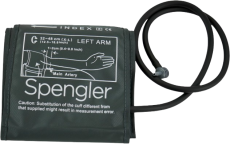 Brassard de tensiomètre gris Spengler pour Autotensio et Tensonic (32-48 cm)