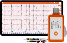 Electrocardiographe ECG Cardioline Touchecg HD+ Bluetooth (12 pistes) pour Android avec tablette 10"