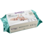 Lingettes imprégnées bébé Bambo Nature (sachet de 80)