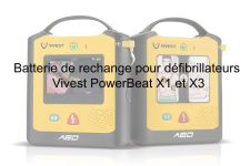 Batterie de rechange pour défibrillateurs Vivest PowerBeat X1 et X3