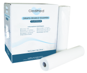 Carton de 12 rouleaux de draps d'examen ClediMed Classique