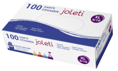 Gants vinyle non poudrés non stériles (boite de 100) Joleti