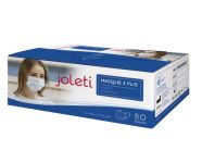 50 Masques de protection 3 plis Haute Filtration type 2 avec élastique Joleti 