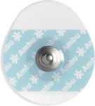Electrodes ECG rondes à pression White Sensor WS-00-S - connecteur en acier inox (lot de 600) Ambu