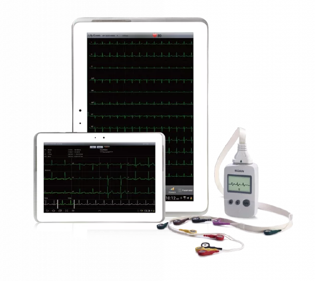 Electrocardiographe EDAN PADECG - ECG Numérique 12 dérivations sans fils pour tablettes Android Bluetooth + Tablette Tactile 8 pouces Android 4.0