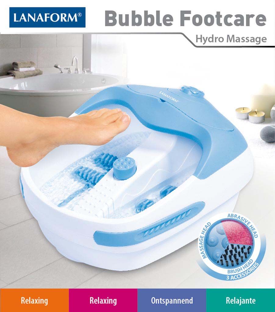 Bain de massage pour pieds Lanaform Bubble Footcare LA110412 à 54,90
