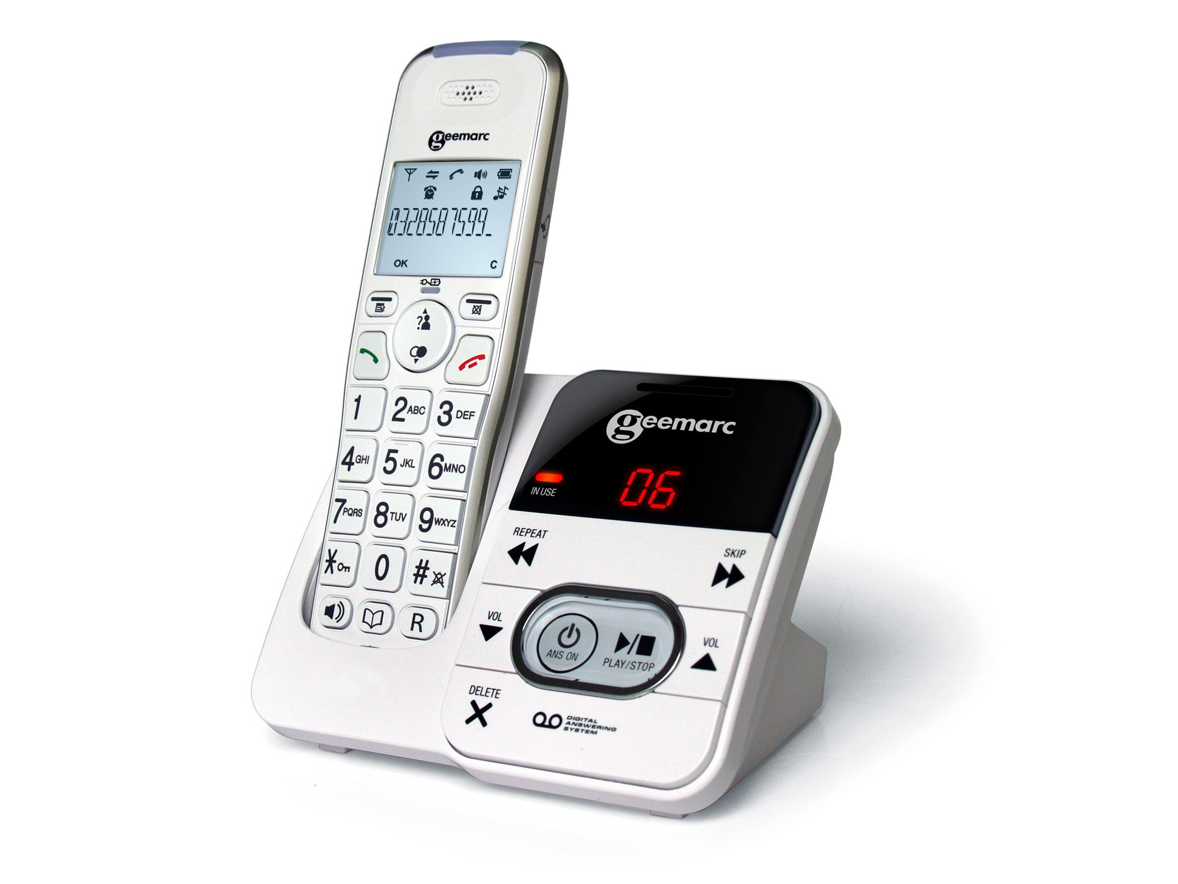 Télephone sans fil amplifié répondeur AMPLIDECT295 Geemarc à 66,00