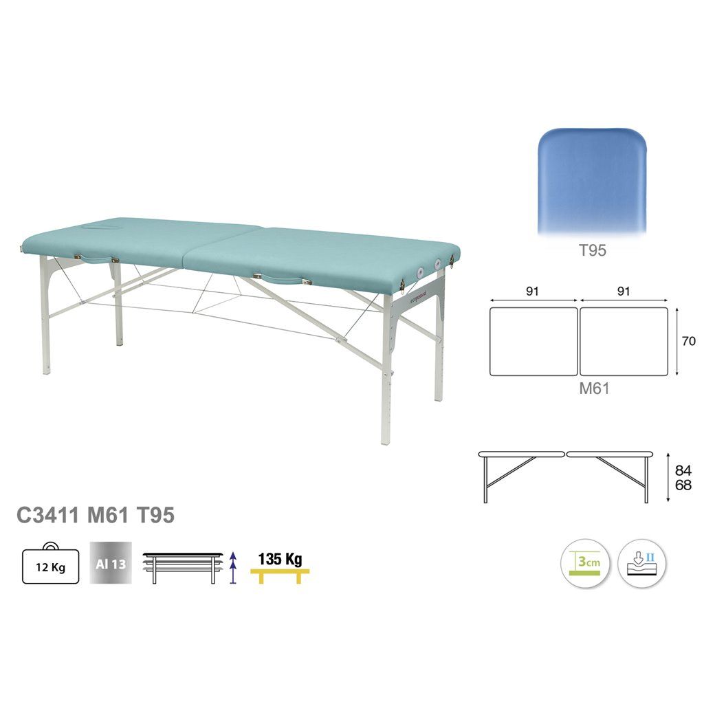 Découvrez la Table de massage pliante Ecopostural C3814 0,00 €