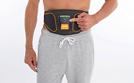 Beurer EM 36 Ceinture abdominale, Entraînement abdominal EMS,  Electrostimulation musculaire pour renforcer les muscles abdominaux - Bleu  : : Sports et Loisirs