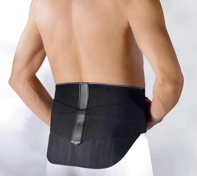 Ceinture lombaire de musculation, double système de fermeture en