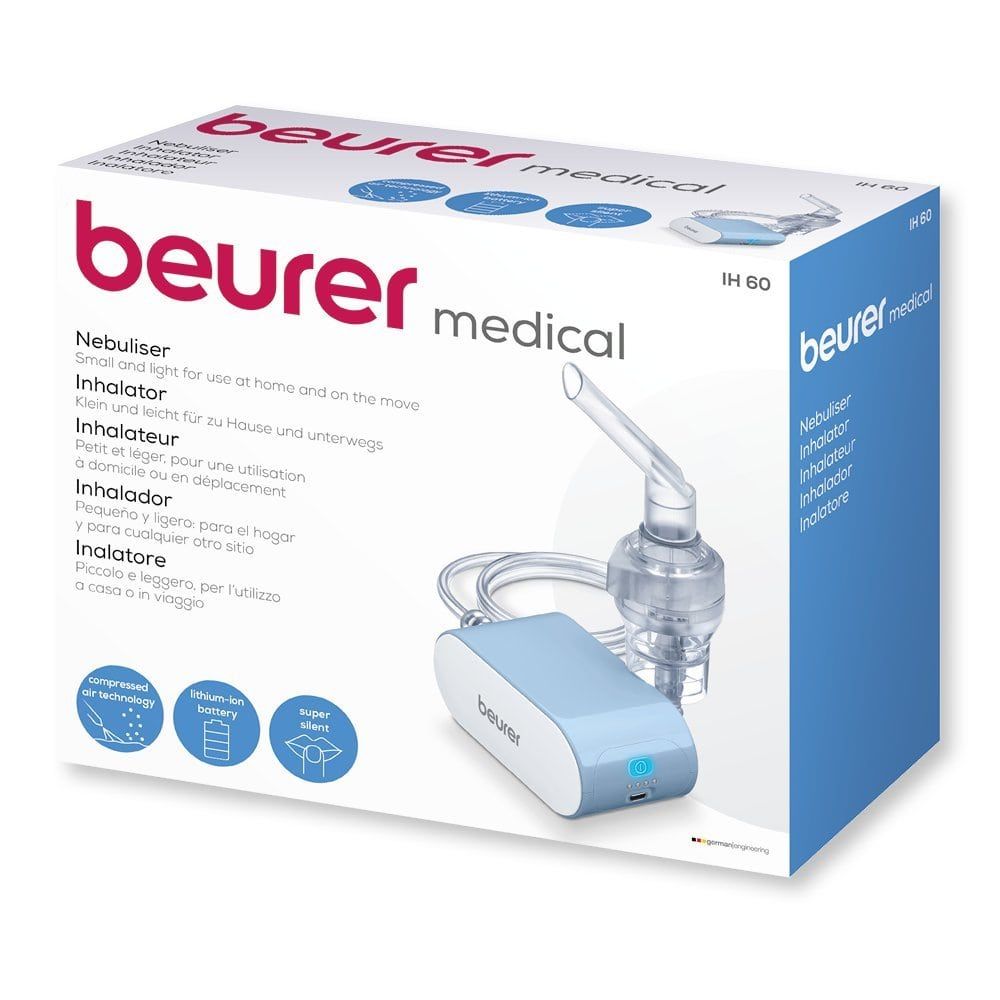 Nébuliseur portable HEIBIN - Inhalateur personnel pour l'asthme - Nébuliseur  en maille pour problèmes respiratoires, adultes et enfants voyageant à la  maison Utilisation quotidienne (pile non incluse) 