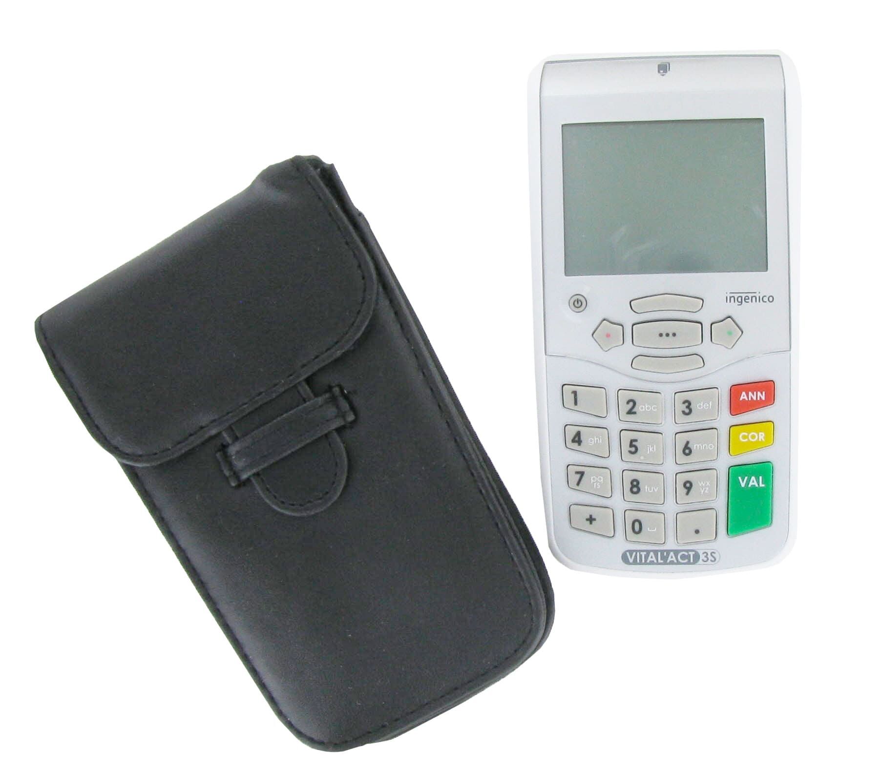 lecteur carte vitale et carte bancaire portable radio