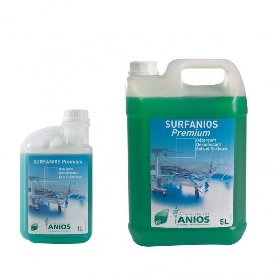 Surfanios Premium ANIOS détergent désinfectant sols et surfaces -  Nettoyants désinfectants sols - Robé vente matériel médical