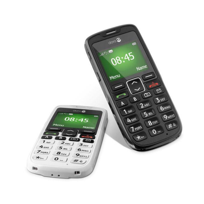 Craquelé Doro PhoneEasy 506 Noir Téléphone Portable Débloqué 