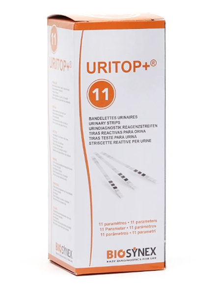 BANDELETTE URINAIRE URITOP 5 PARAMETRES (GLUCOSE, PROTEINES, PH