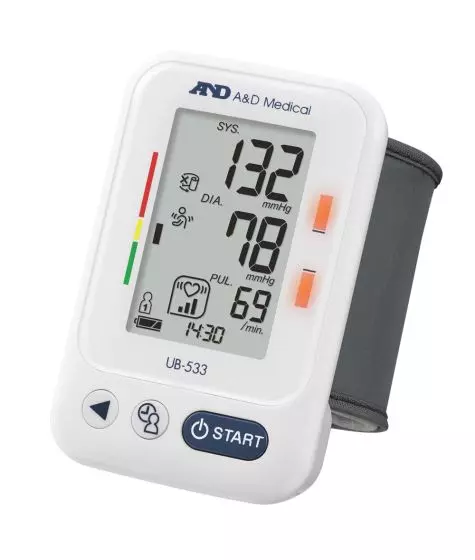 Tensiomètre électronique au poignet A&D UB-533 - avec indicateur de position