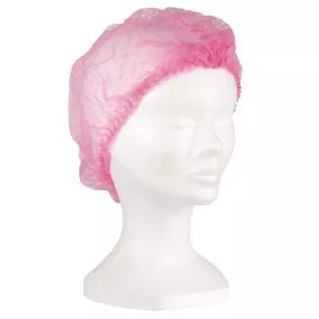 Charlottes à clip non tissées rose (carton de 1000)