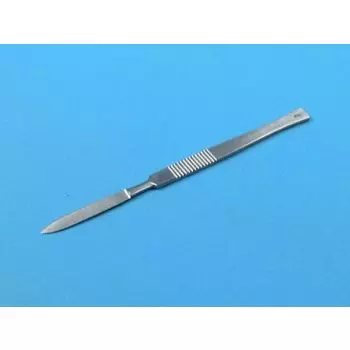 Bistouri Fixe, manche plat, 17 cm, lame concave de 50 mm