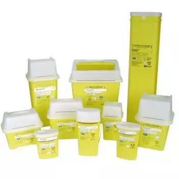 Collecteur d'aiguilles et déchets médicaux Sharpsafe