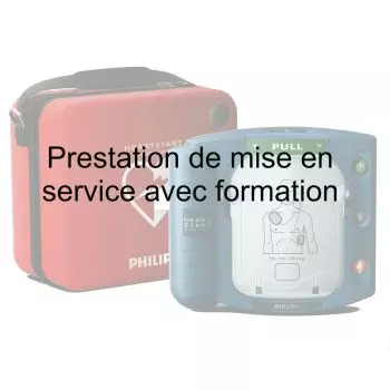 Prestation de mise en service avec formation pour défibrillateur Philips HS1 et FRx