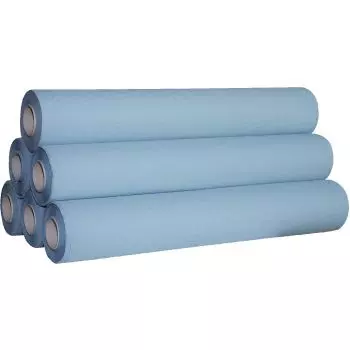 Draps d'examen épais ouate plastifiée gaufrée M'ROLL (6 rouleaux)