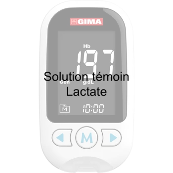 Solution témoin pour lecteur Multiparamètre GimaCare - Lactate