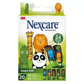 Pansements enfants Nexcare Happy Kids (boite de 20)