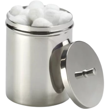Boîte à coton en inox Devaset