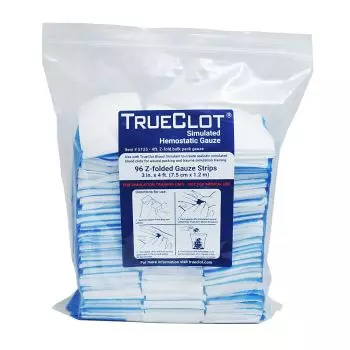 Gaze de formation TrueClot - Lot de 96