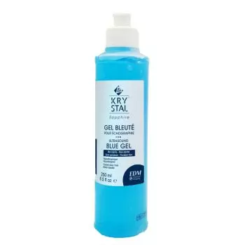 Gel échographique Krystal - non stérile, bleuté sans paraben (40 flacons de 250 ml)