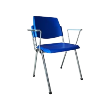 Chaise visiteur empilable avec accoudoirs