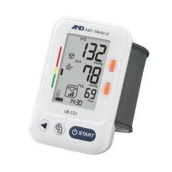 Tensiomètre électronique au poignet A&D UB-533 - avec indicateur de position