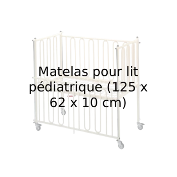 Matelas pour lit pédiatrique (125 x 62 x 10 cm)