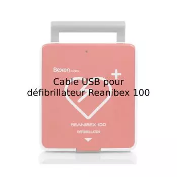 Cable USB pour défibrillateur Reanibex 100