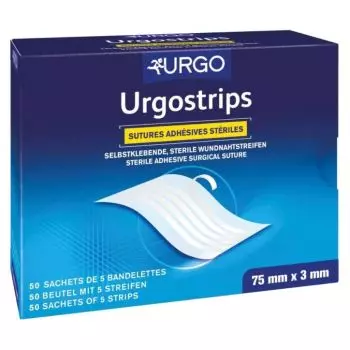Sutures cutanées adhésives Urgostrips