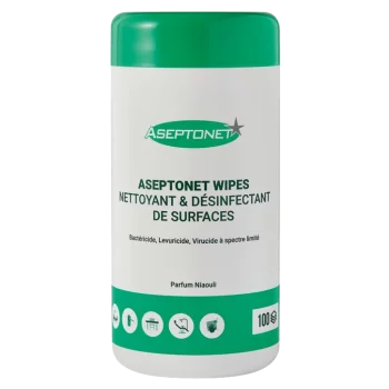 Lingettes désinfectantes Aseptonet sans alcool