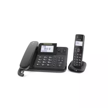 Doro - Téléphone sans fil Senior Doro PhoneEasy® 100w duo- Noir