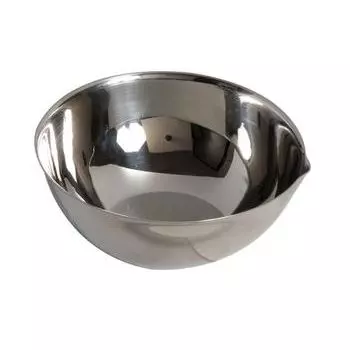 Cupule inox avec bec et fond plat Comed