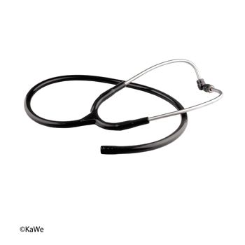 Tubulure et tubes auriculaires avec embouts pour Stéthoscope Standard Prestige Noir KaWe