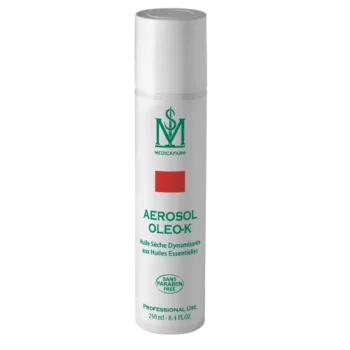 Aérosol OLEO-K Huile sèche Multi-usages aux HE Chaleur Douce Medicafarm 250 ml