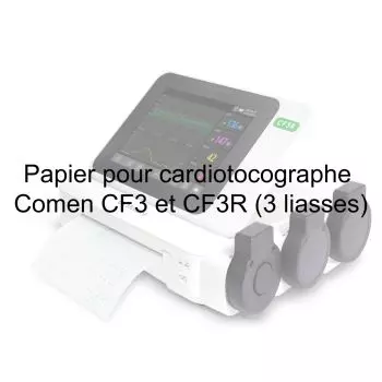 Papier pour cardiotocographe Comen CF3 et CF3R (3 liasses)