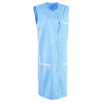 Blouse médicale sans manches pour femme MONA Lafont bleu ciel